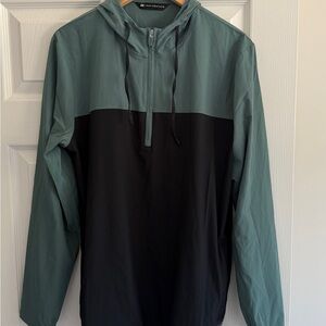 Travis Mathew Green and Black Lightweight Jacket new